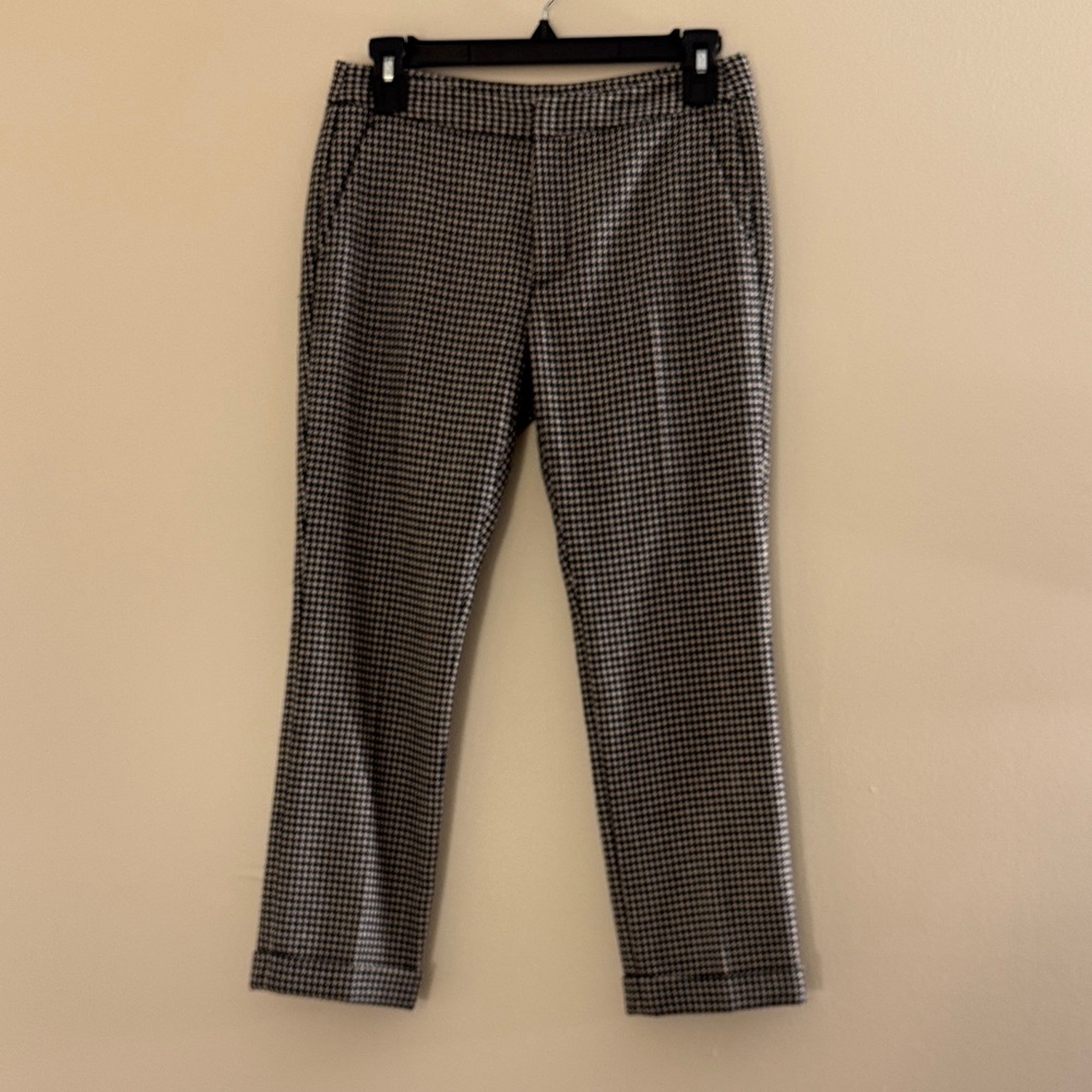 Msgm Houndstooth Ankle Straight Leg Trousers - image 1